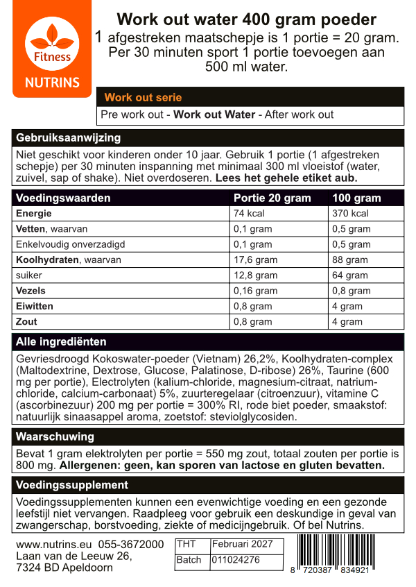 workout water vrouwen