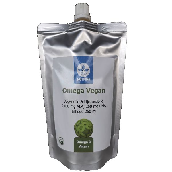 vegan omega 3 algenolie en lijnzaadolie stazak