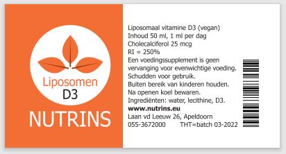 etiket liposomaal vitamine D3