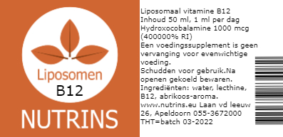 per ongeluk Oordeel Thriller Liposomaal B12 hydroxocobalamine 1000 mcg, zonder alcohol. |  gezondmooislank.nl