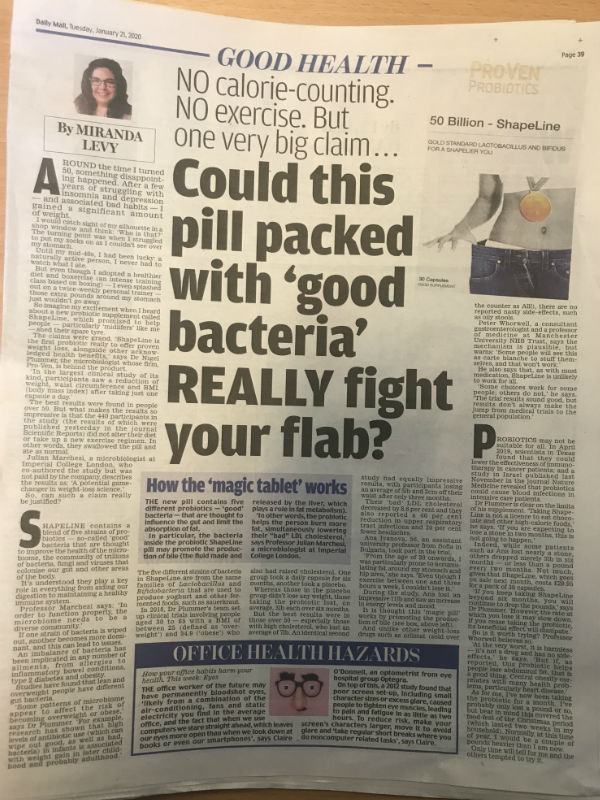 Afslanken met probiotica